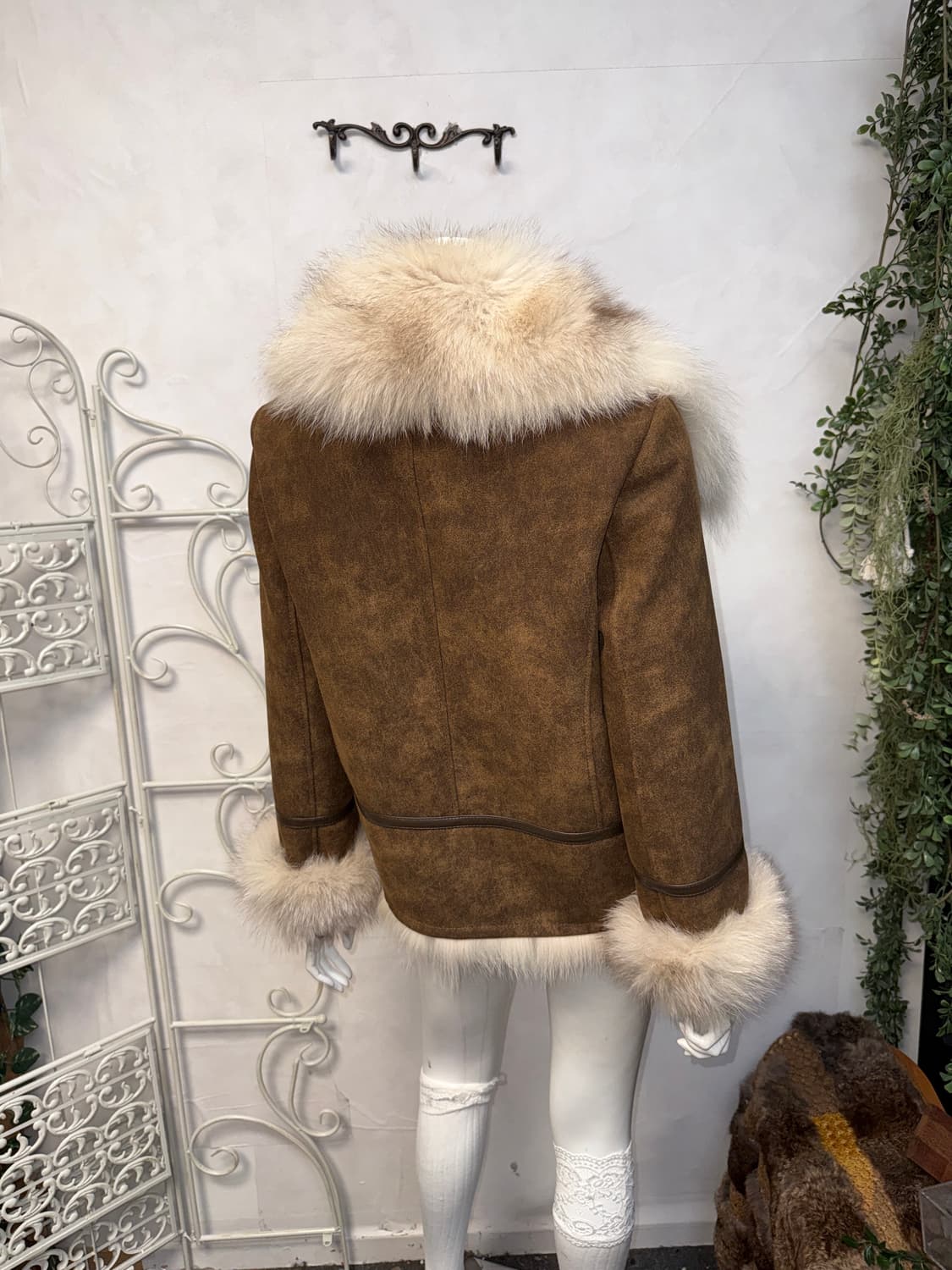 Sisley brown fox fur double buckle 무스탕 상품이미지8