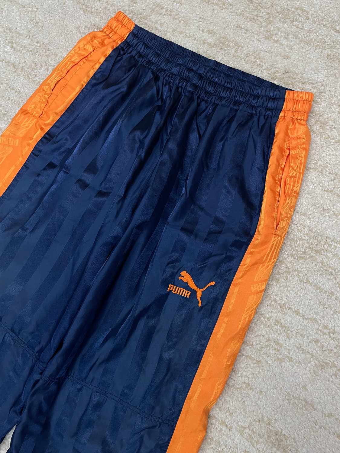 [L] 올드 퓨마 나일론 트레이닝 팬츠 웜업 팬츠 트랙 팬츠  상품이미지2