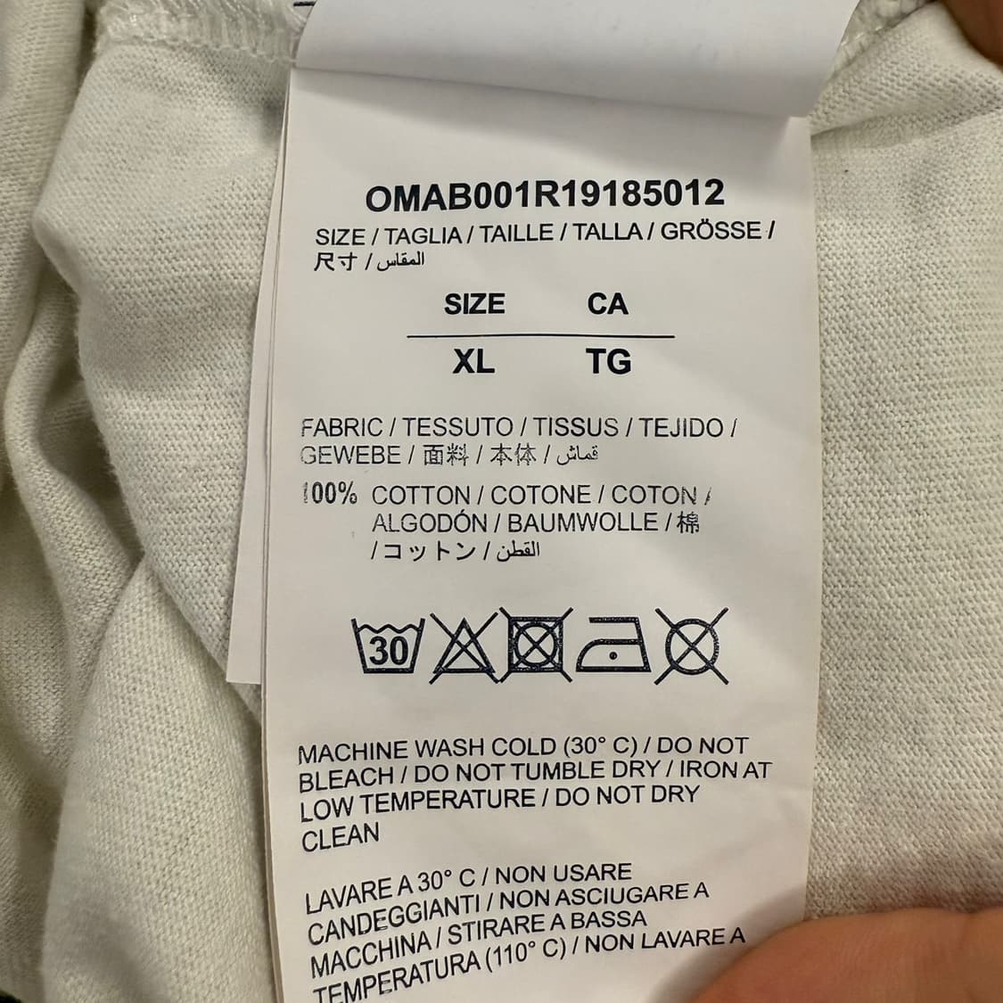 [ 정품/XL ] 오프화이트 프린팅 롱슬리브 b15 상품이미지9
