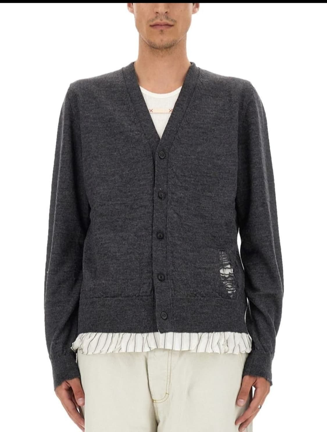 구매))Margiela distressed cardigan m사이즈 상품이미지1