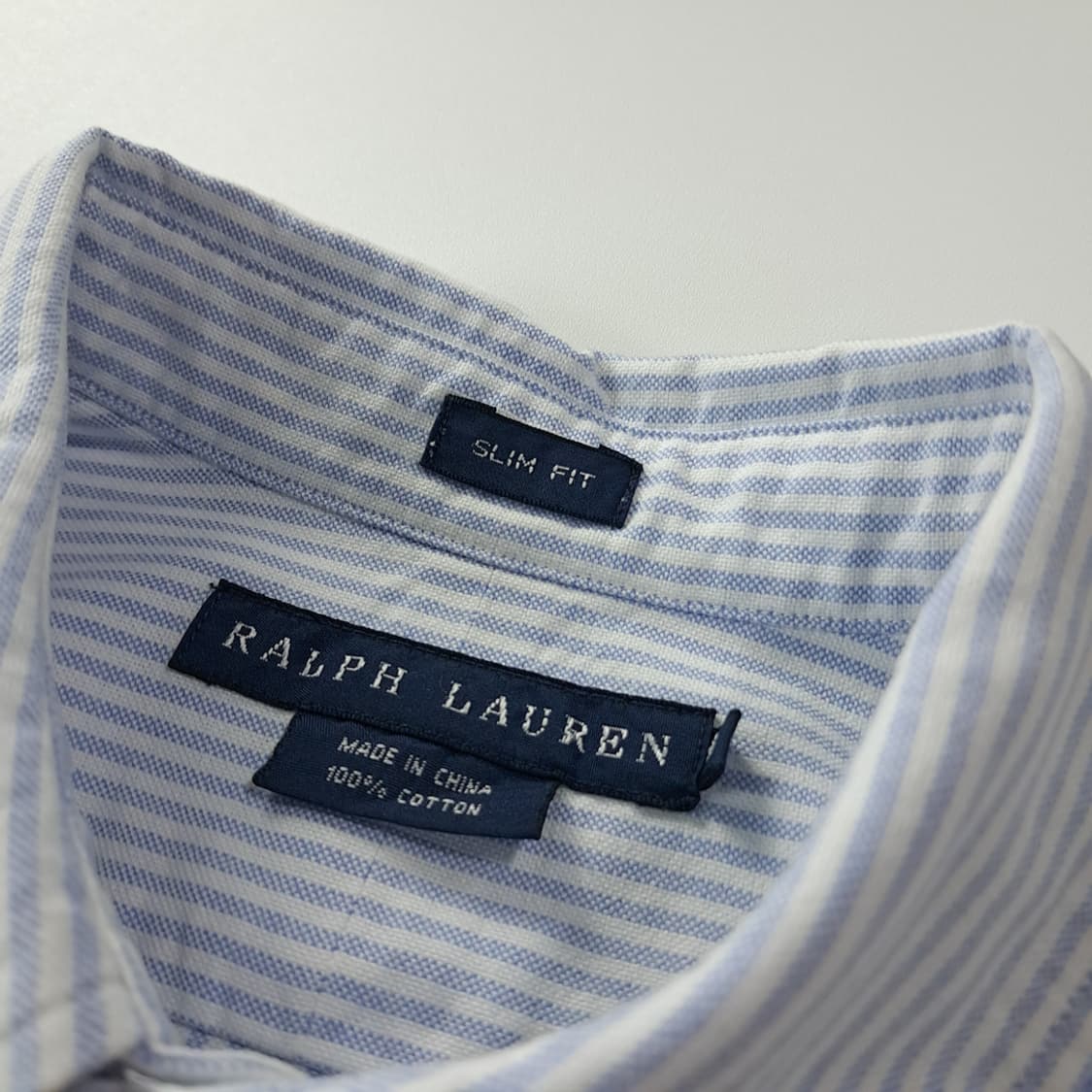 CK272 XL 폴로 슬림핏 클래식블루 스트라이프 셔츠 남방 상품이미지3