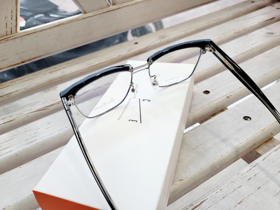 폴휴먼 안경 PHF-5268A 블랙실버하금테 안경 상품이미지3