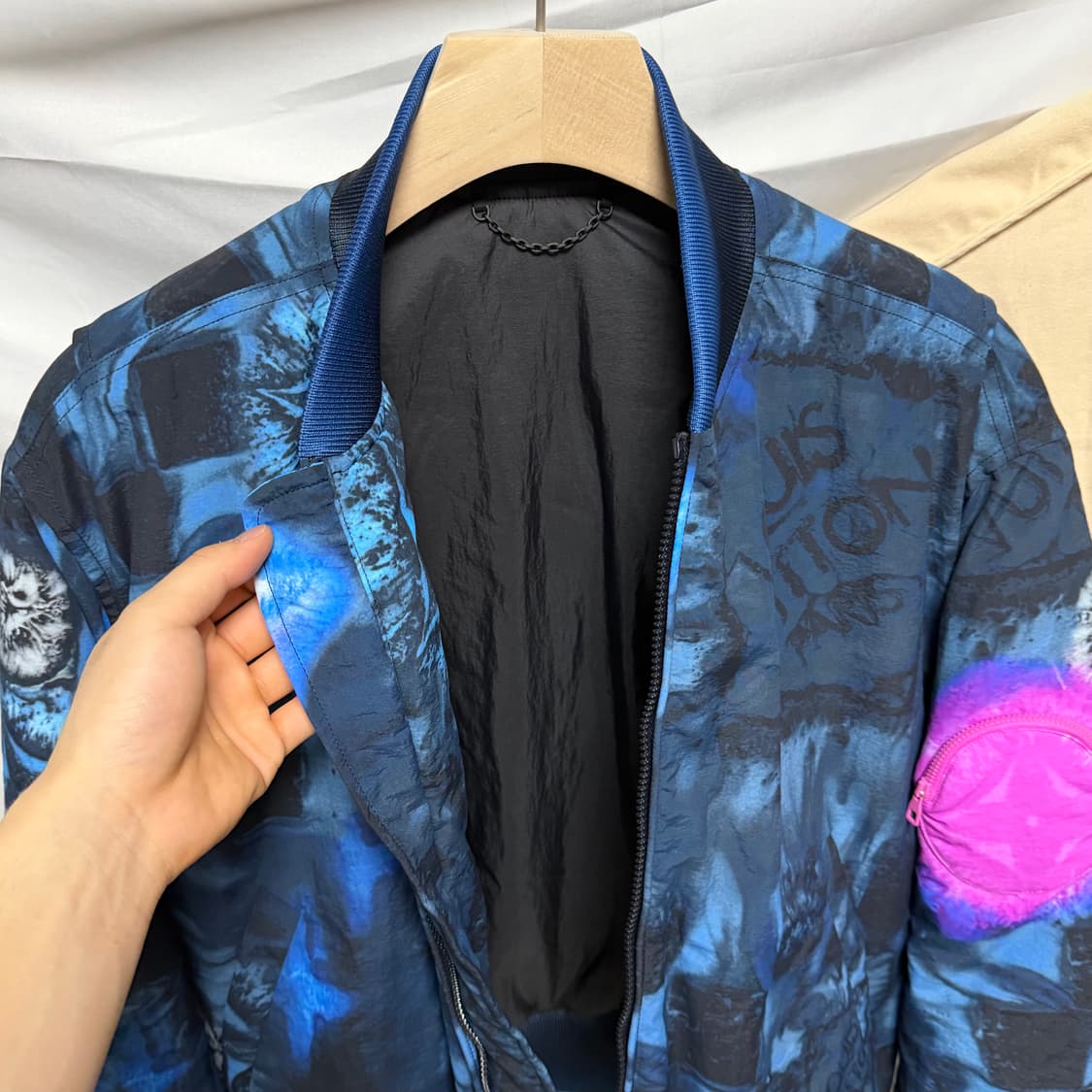 [S+급/46] 루이비통 솔트 다미에 봄버자켓  풀구성 상품이미지6