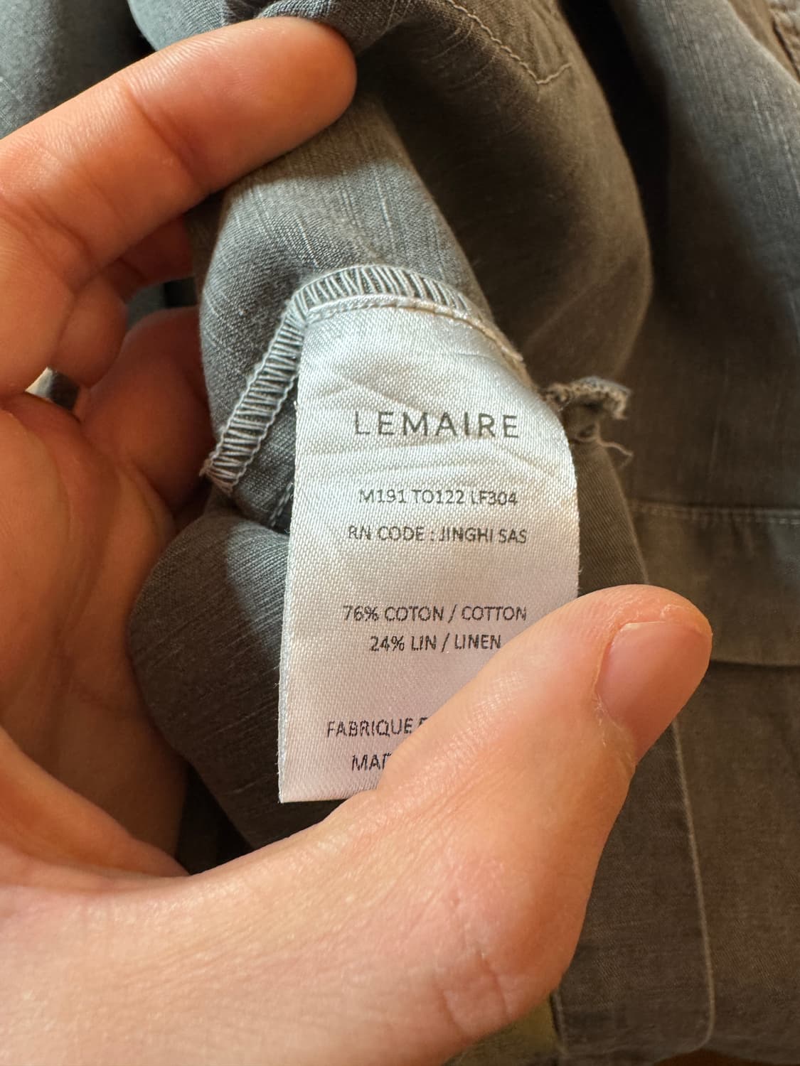 [M/48] 르메르 스톤그레이 셋업 상품이미지8