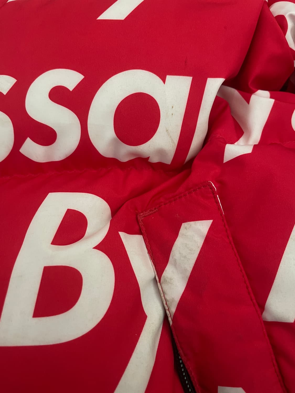 슈프림 노스페이스 15fw 레터링 눕시 레드 상품이미지8