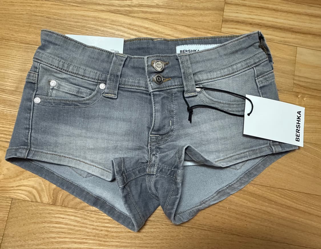 새상품 버쉬카 미니 데님 숏팬츠 반바지 상품이미지1