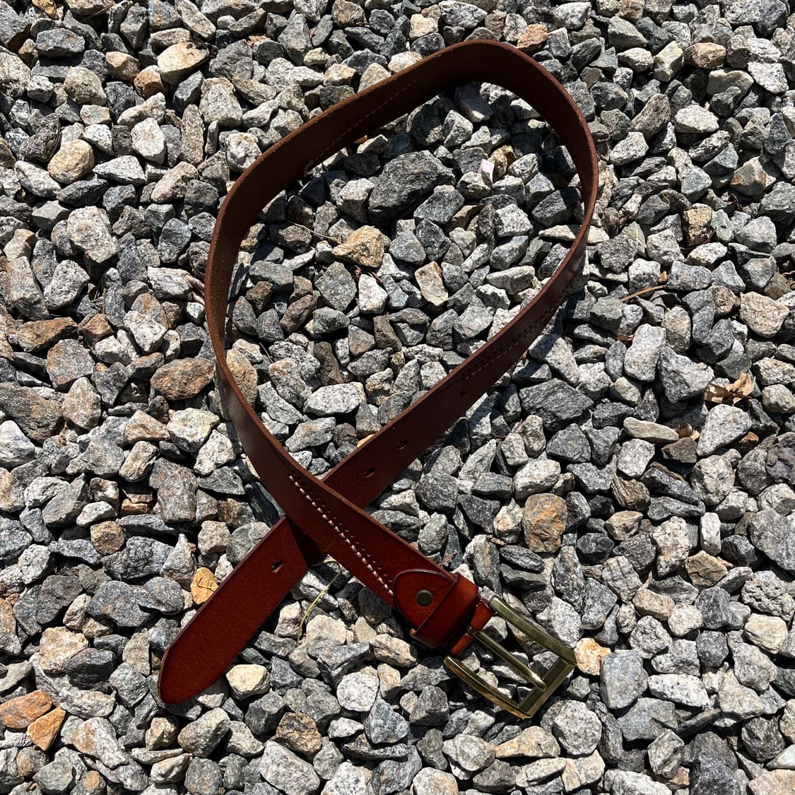 beverly 골드버클 빈티지 가죽 벨트 상품이미지5