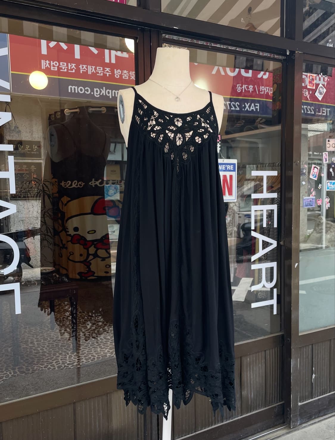 블랙 크로셰 슬립원피스 [무배] 상품이미지1