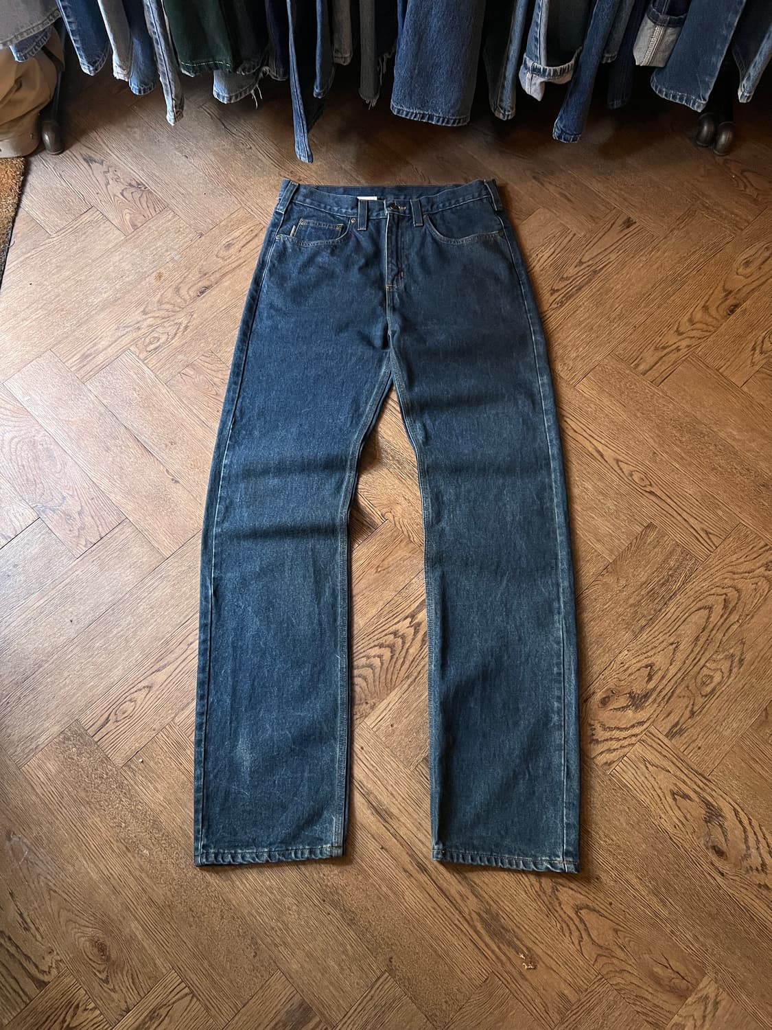 [33]칼하트 USA 다크블루 워크 데님 팬츠 상품이미지2