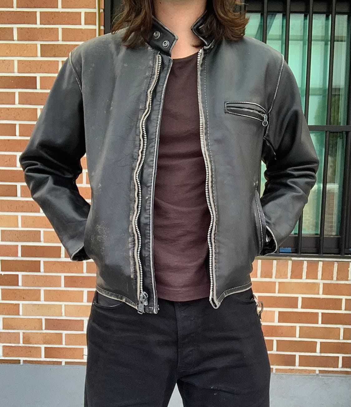 (36)schott 싱글 라이더 레더 자켓 상품이미지1