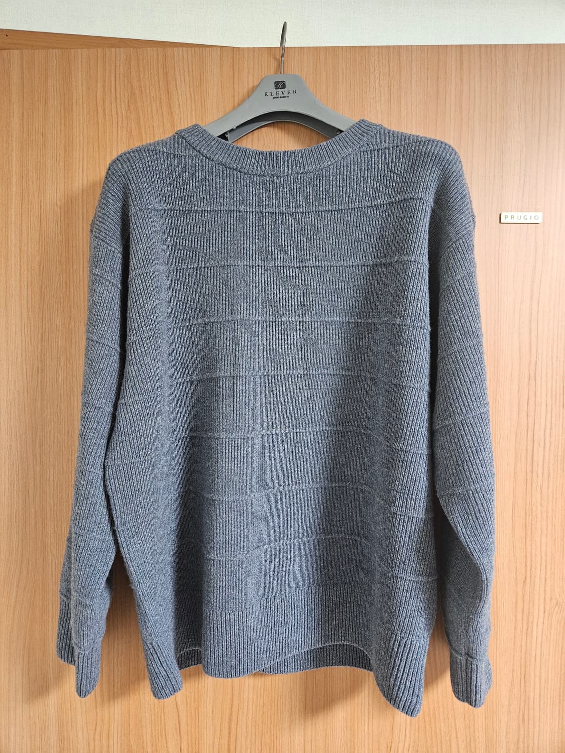 유니클로 U 램스울 크루넥 스웨터 그레이 L 상품이미지2