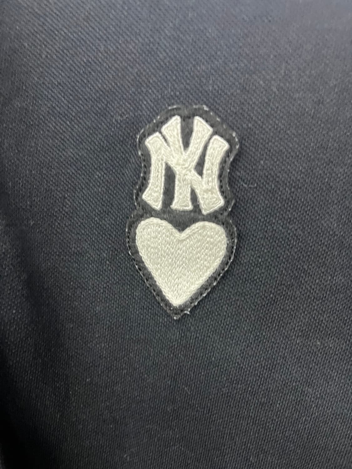 MLB 엠엘비 뉴욕양키스 여성 하트 피케 반팔 원피스 블랙 S사이즈 상품이미지4