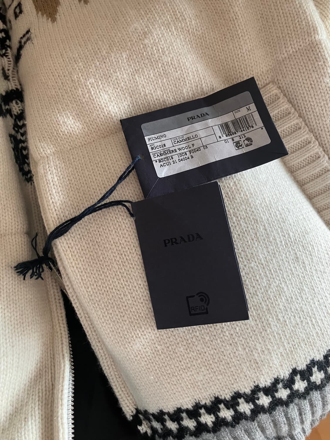 프라다 인타르시아 니트 패딩 상품이미지6