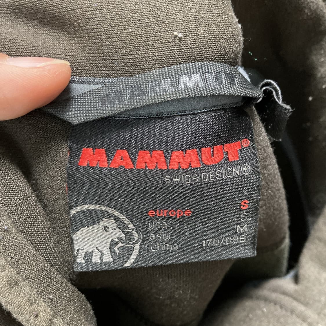 마무트 남성아웃도어기모반집업긴팔 카키 95  상품이미지4