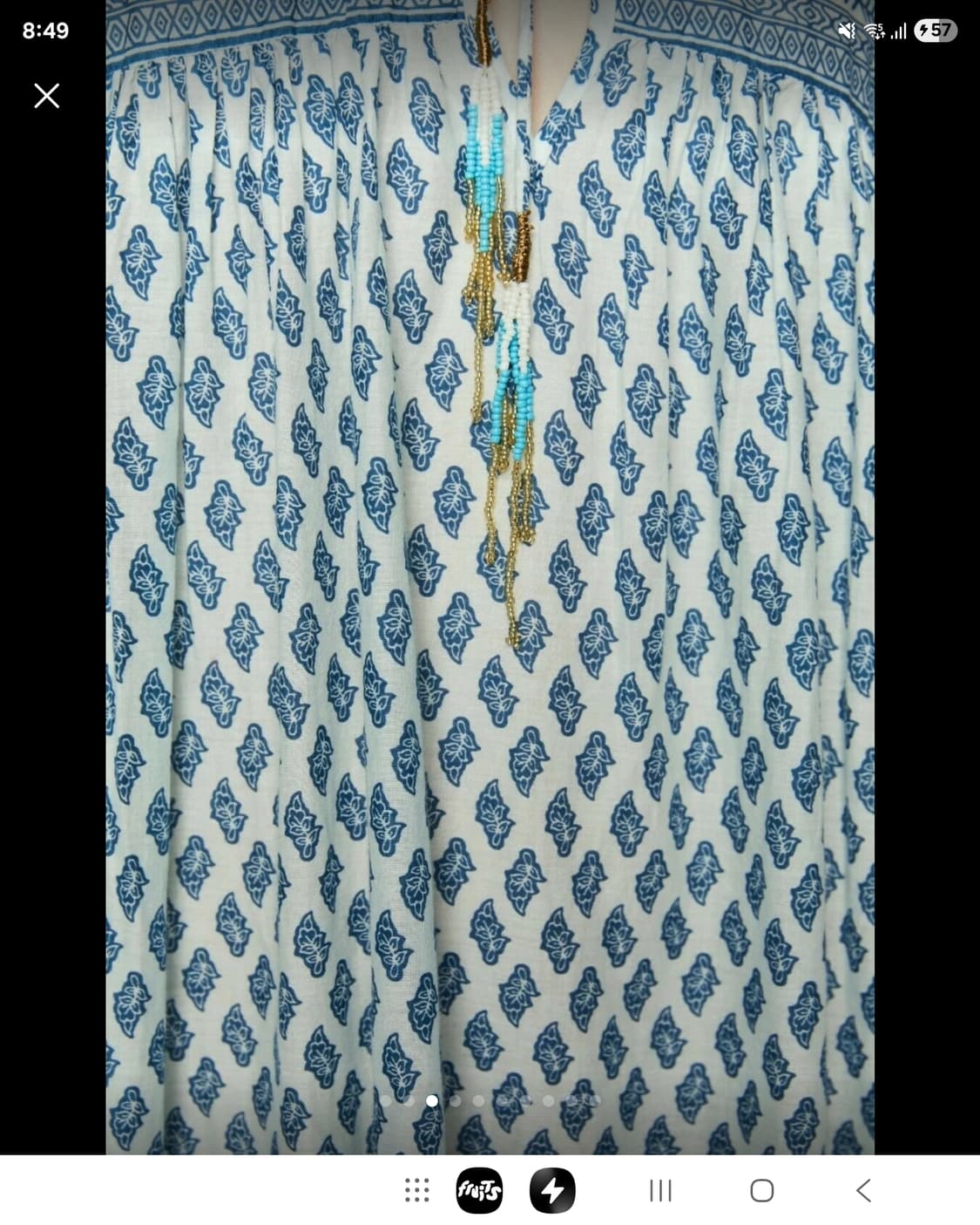 자라 에스닉 아사면  롱 원피스 상품이미지3