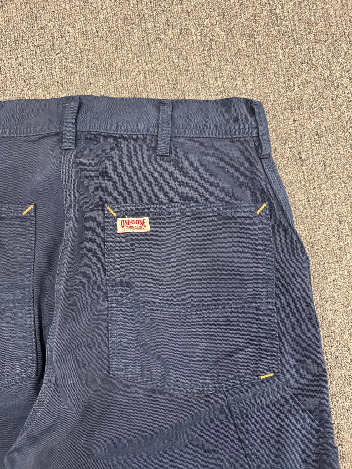 32)One-O-One 빈티지 네이비 카펜터팬츠 상품이미지6