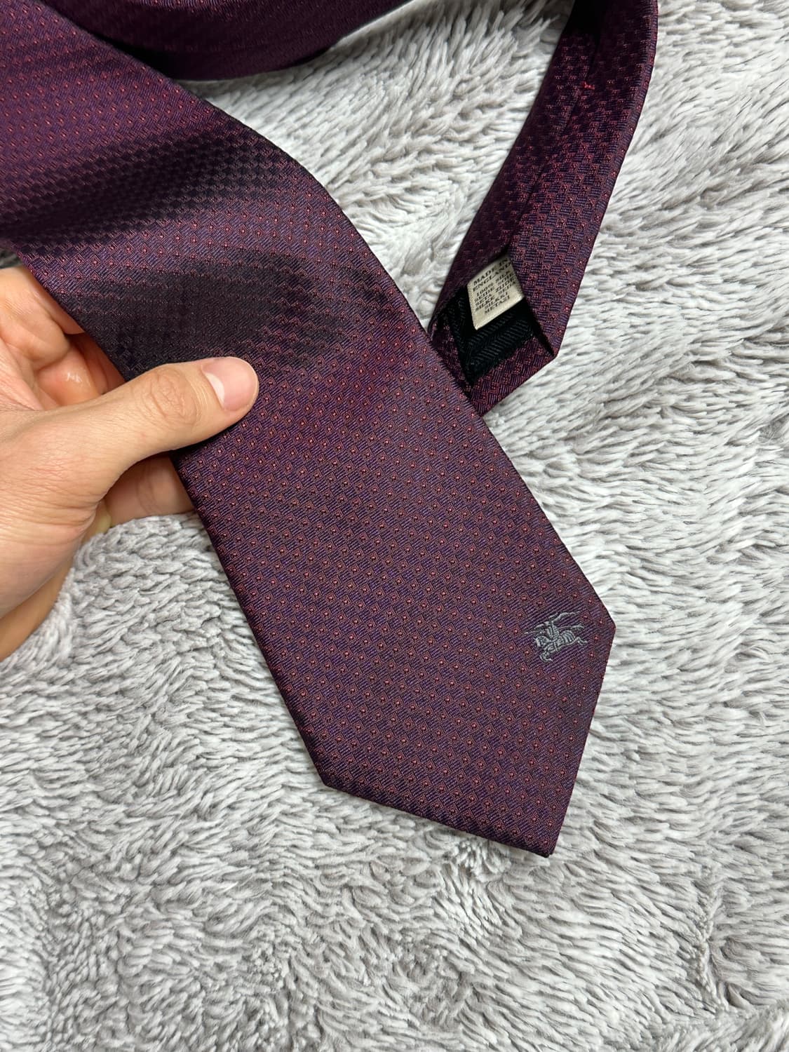 버버리 와인퍼플 넥타이 상품이미지2