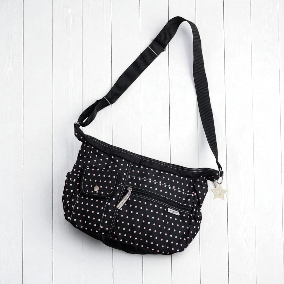 [OLIVE des OLIVE] 도트 패턴 숄더백 (Black × Pin 상품이미지1