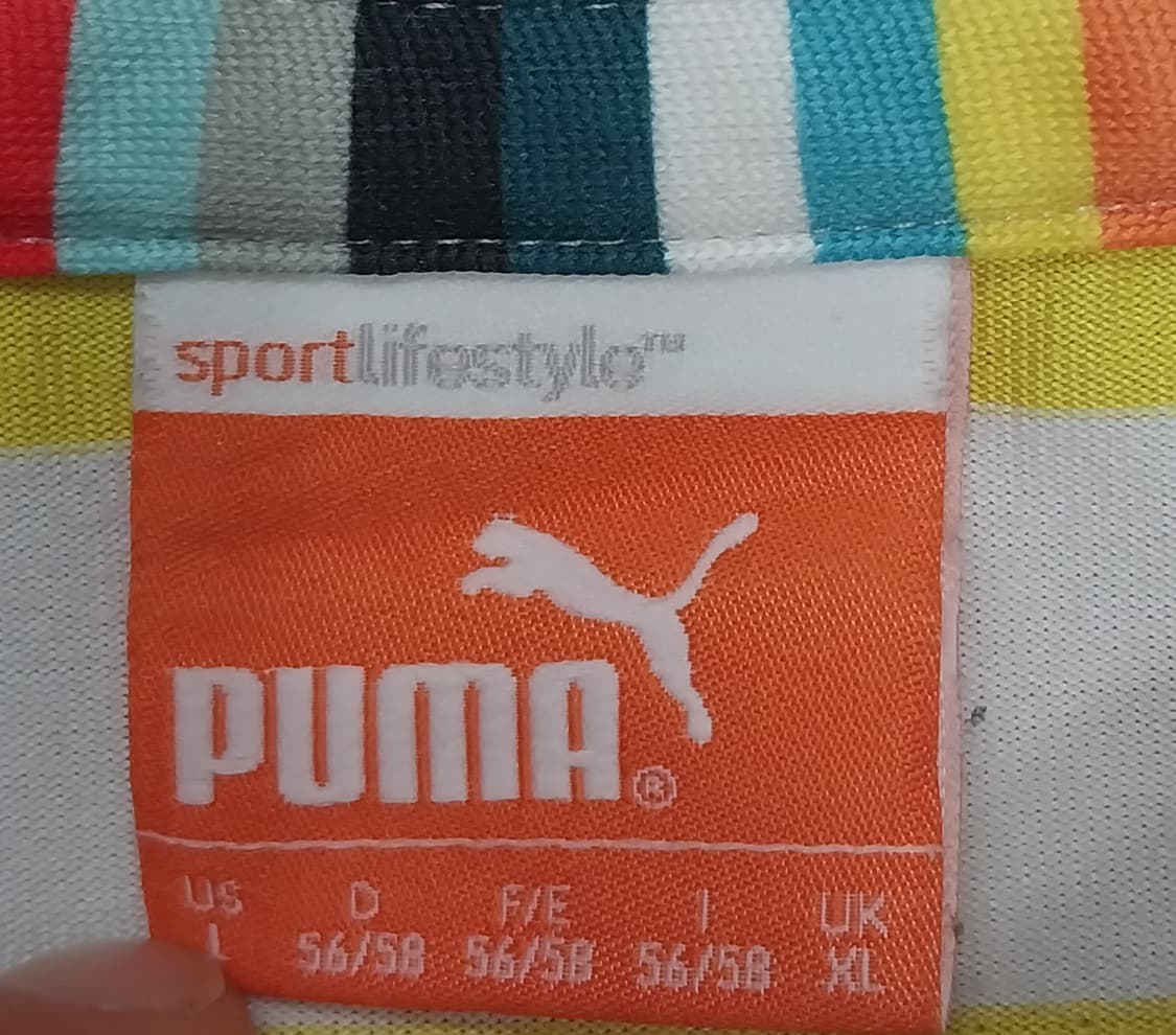 PUMA 푸마 스트라이프 폴로티 XL 상품이미지4