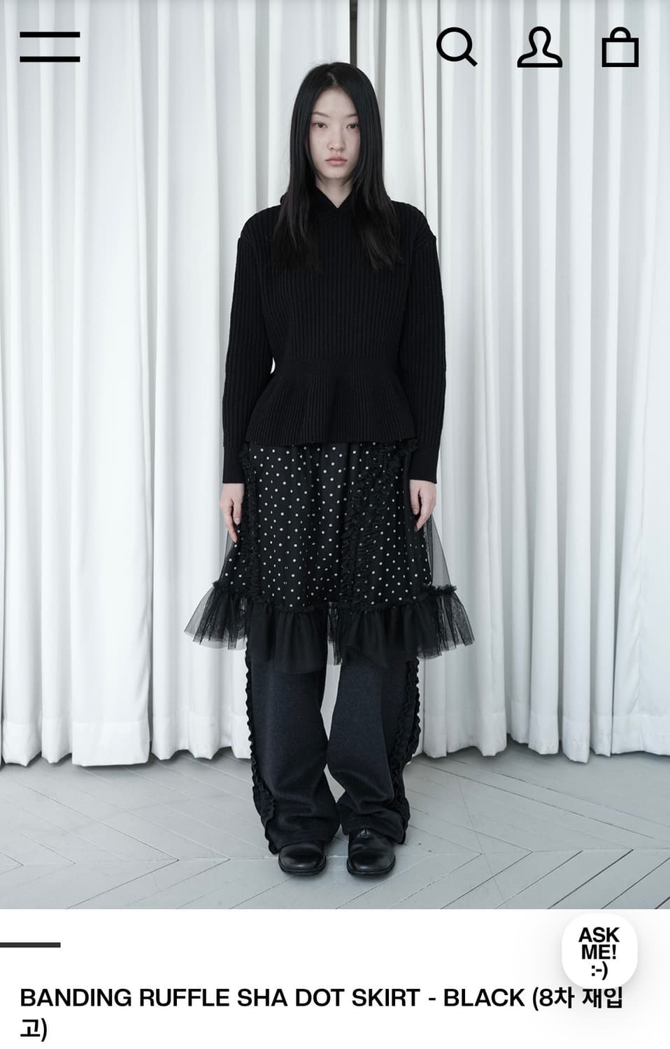 생긴스튜디오 샤스커트 도트 상품이미지1