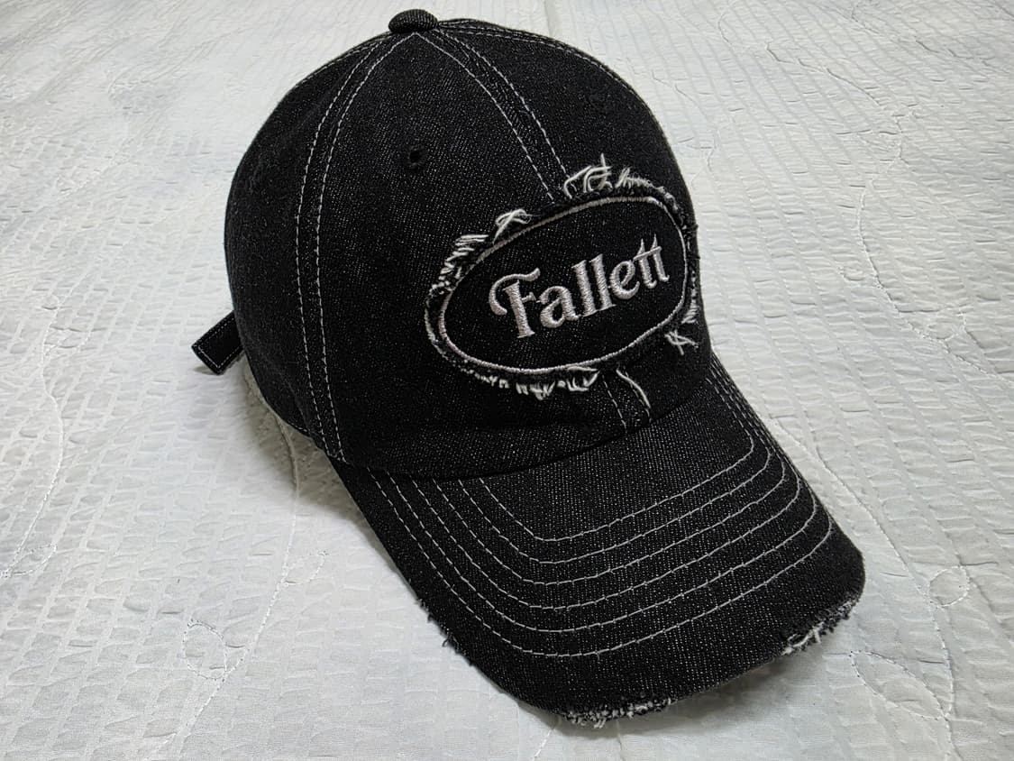 팔렛 빈티지 인디고 데님 블랙 모자 볼캡 야구모자 Fallett 상품이미지6