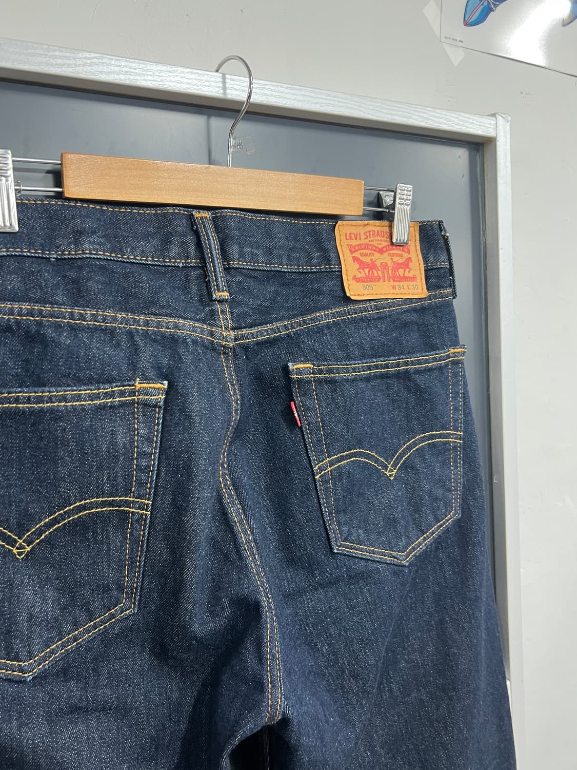 Levis 리바이스 505 레귤러 스트레이트 인디고 데님 팬츠 상품이미지2