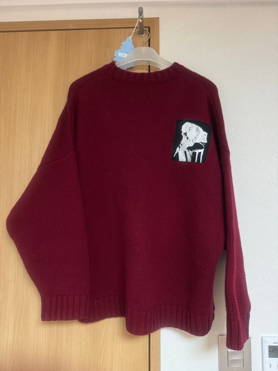 언더커버 히치콕 버건디 스웨터 니트 상품이미지2