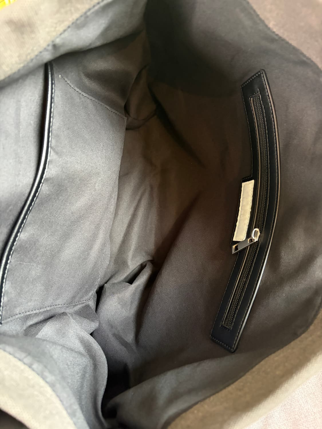 미나브 패션플래닛 슬라우치 캔버스백 가방 워시드 차콜 상품이미지3