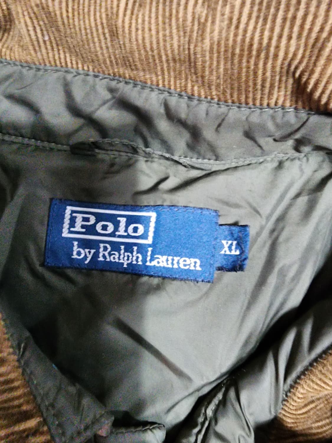 폴로 랄프로렌 퀼팅 자켓 카키 상품이미지3