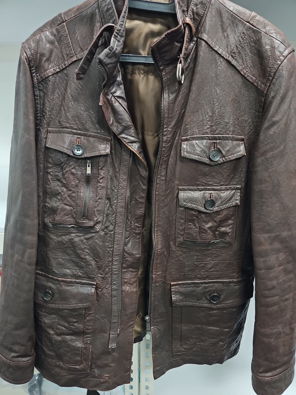 킨록 정품 남성 가죽자켓 가죽 잠바 100사이즈 팝니다 상품이미지1