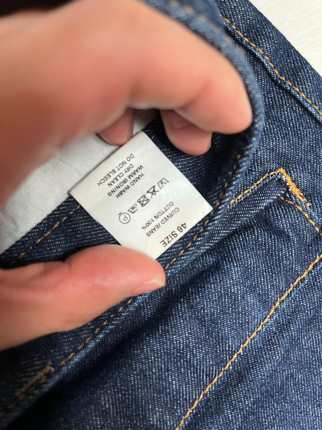 Aieul Curved Jeans _ Indigo (46 size) 상품이미지9