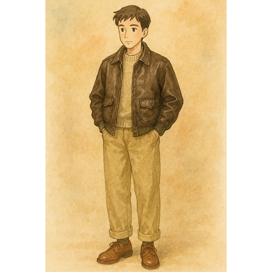 [46] 70s~ 아비렉스 A-2 레더 플라이트 자켓 MO-2367  상품이미지9