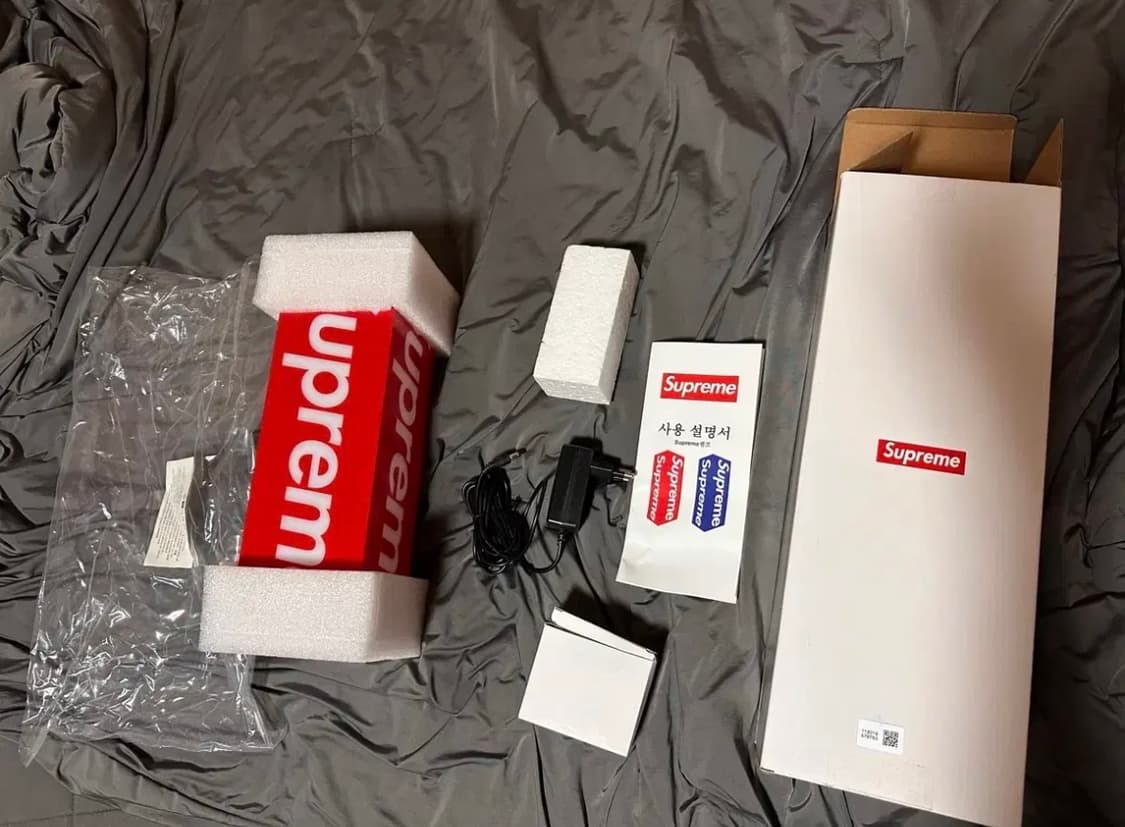 슈프림 박스로고 램프 레드 - 국내 정식판 (크림 구매) 상품이미지2