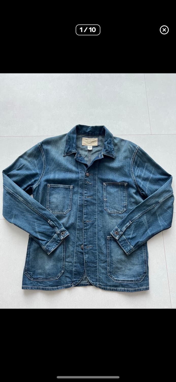 RRL 토링턴 데님자켓 + RRL 헤링본 올리브 셔츠 상품이미지1