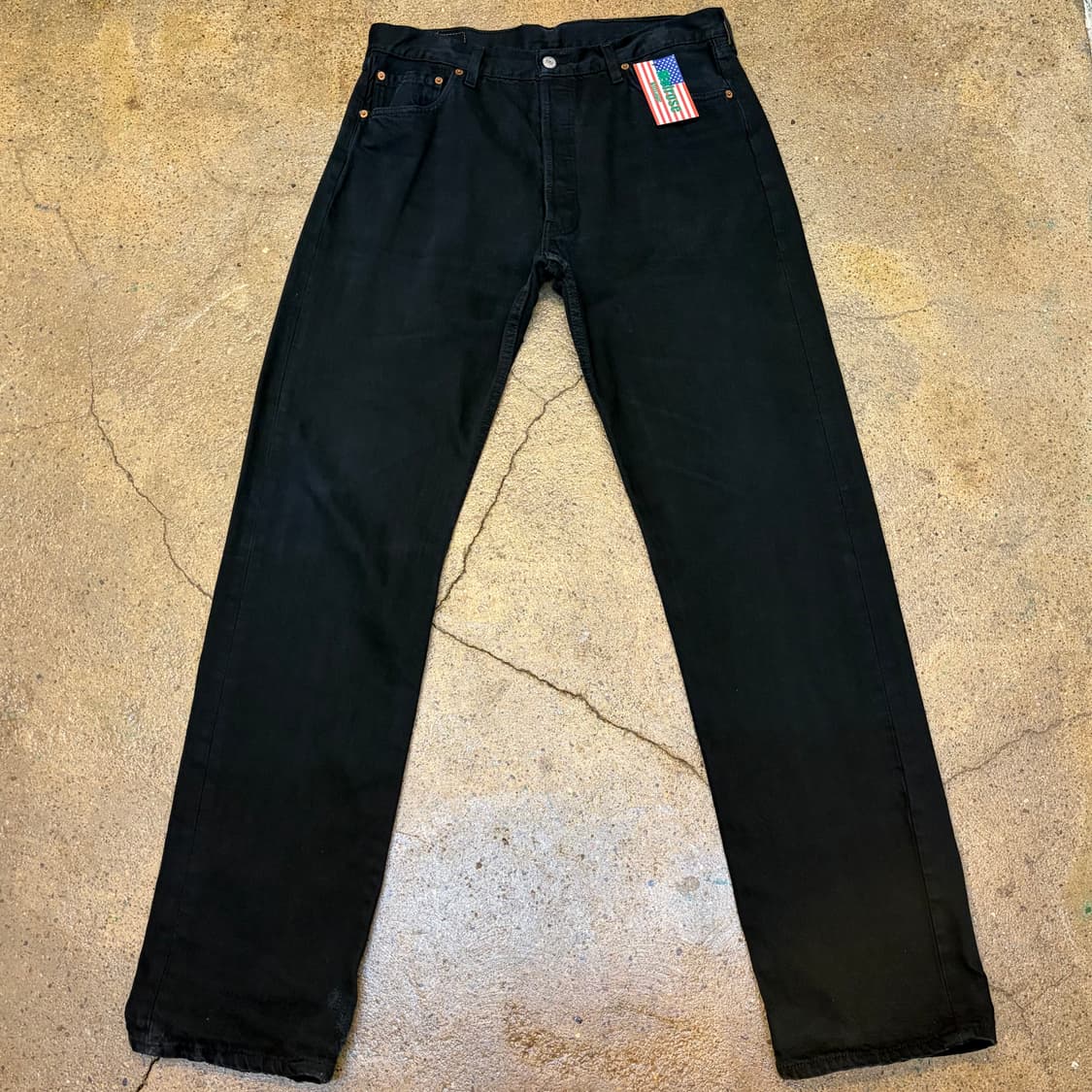 90s Made in UK 미국 빈티지 리바이스 501 블랙진 청바지 상품이미지1