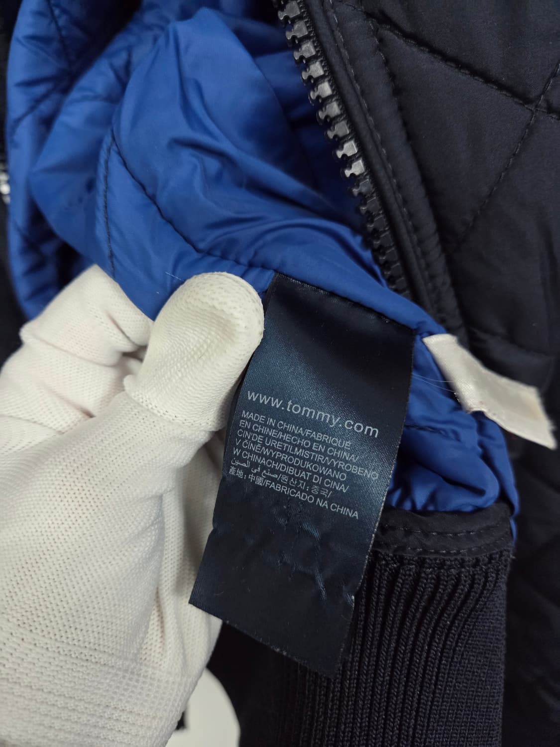 타미힐피거 네이비 퀼팅 쟈켓 점퍼 봄버 L 라지 상품이미지6