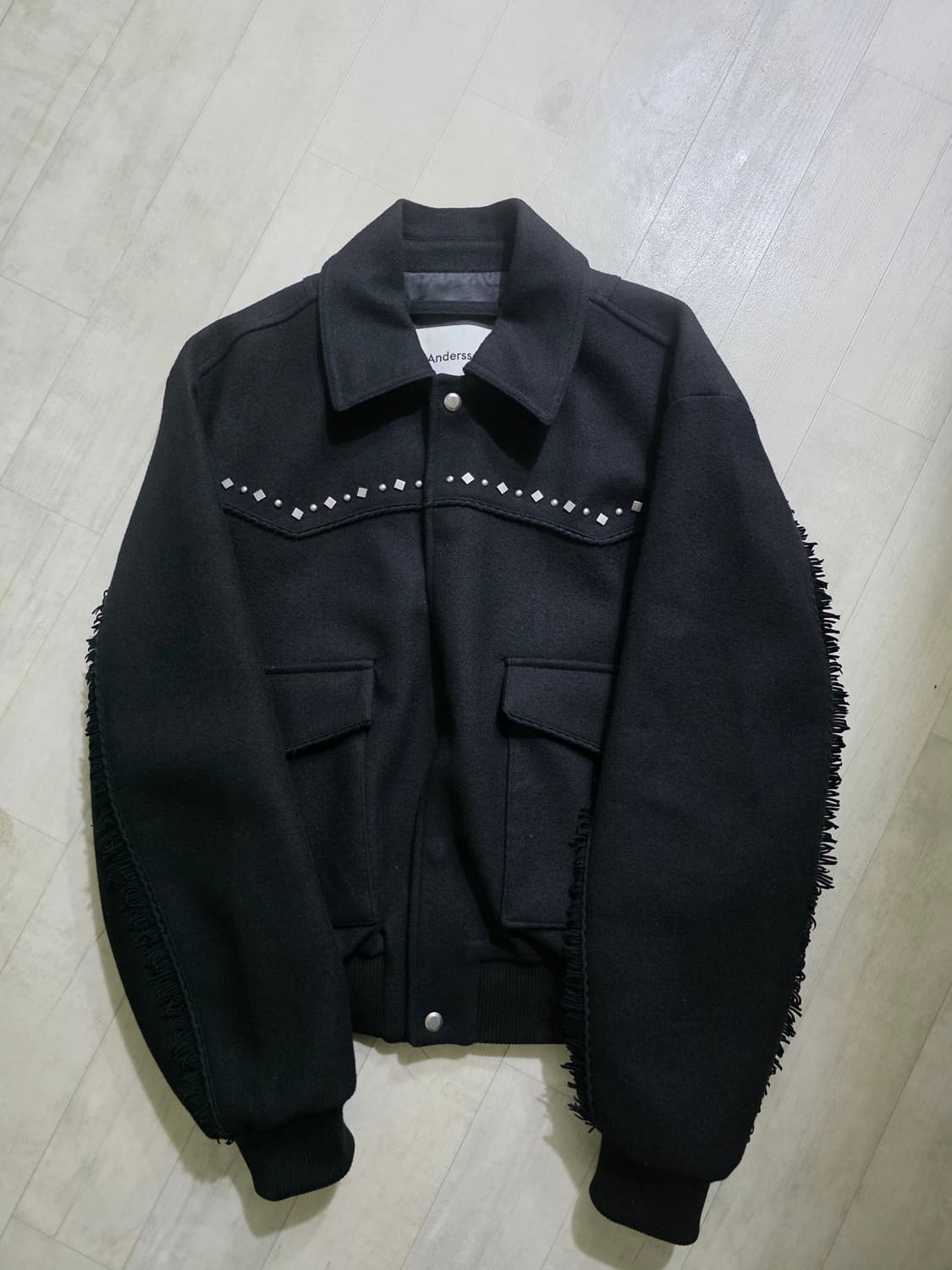 앤더슨벨 안드레스 웨스턴 울 블루종 L 상품이미지1