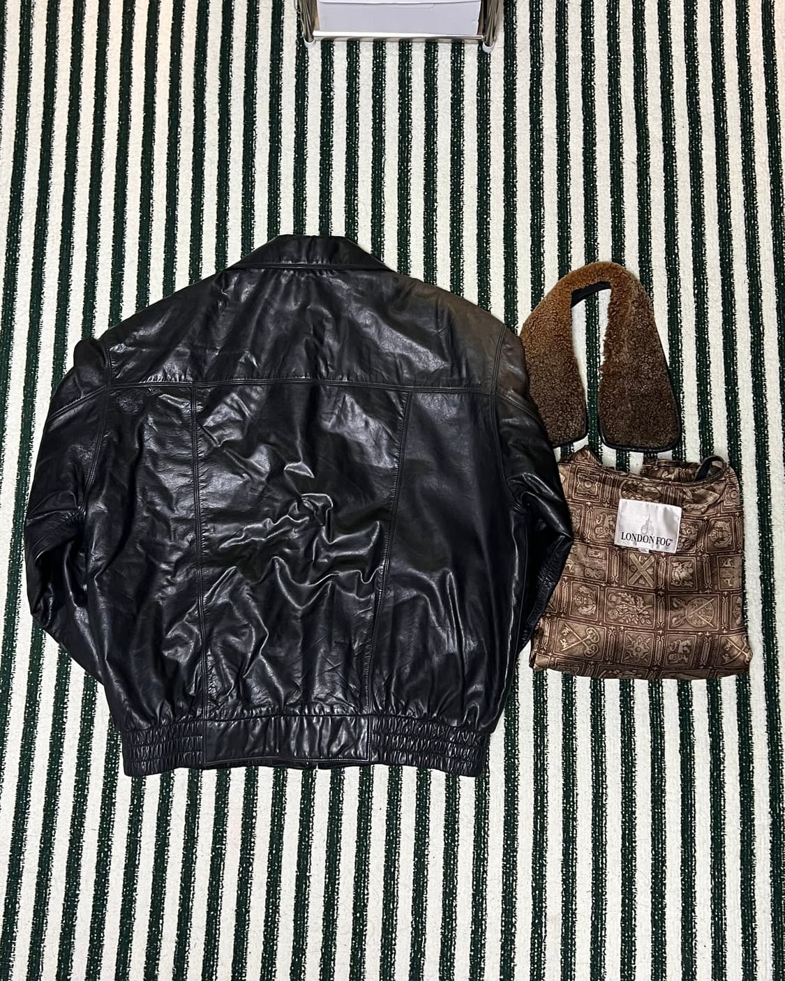 London Fog cowhide leather jacket 상품이미지4