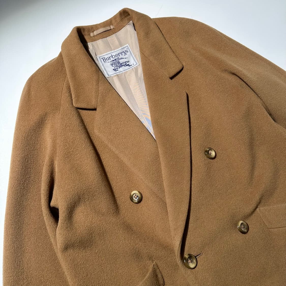 버버리 울 캐시미어 더블 롱코트 상품이미지3