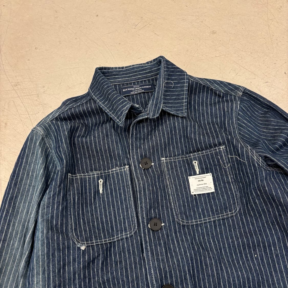 블루워터어반가먼츠 히코리 페이드 데님 자켓 상품이미지2