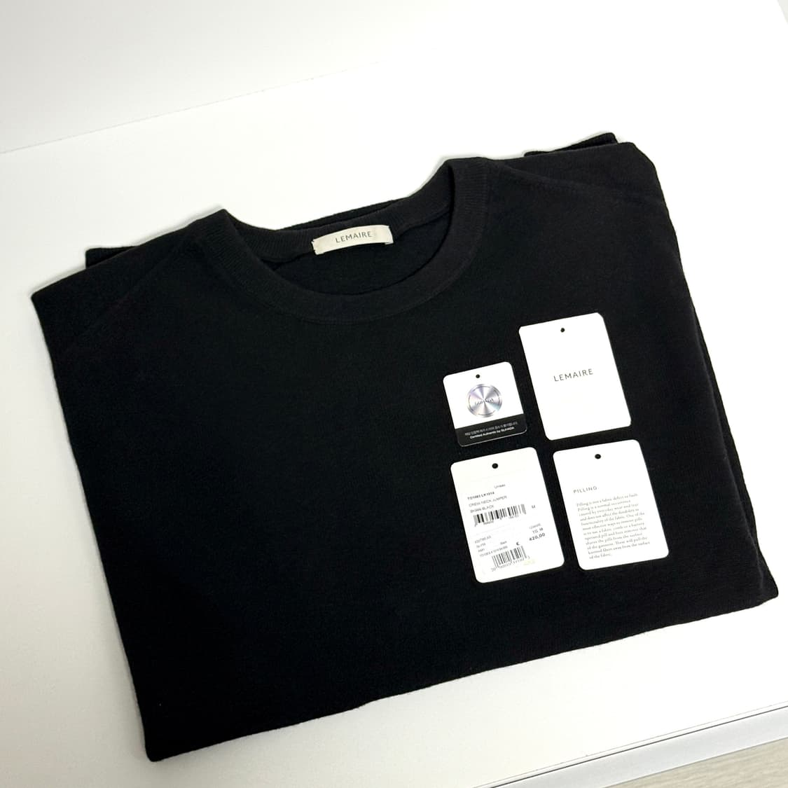 르메르 24SS 울 블랜드 크루넥 점퍼 블랙 M 상품이미지6