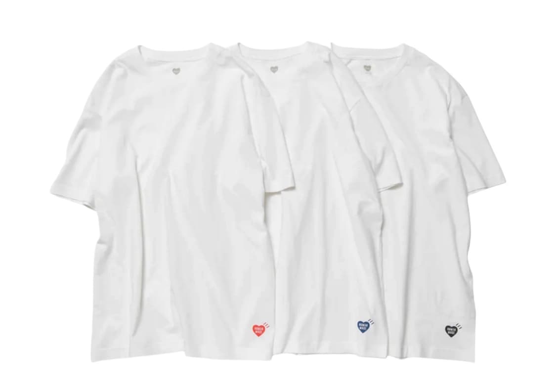 (미개봉) 휴먼메이드 3컬러 팩 반팔 티셔츠 상품이미지1