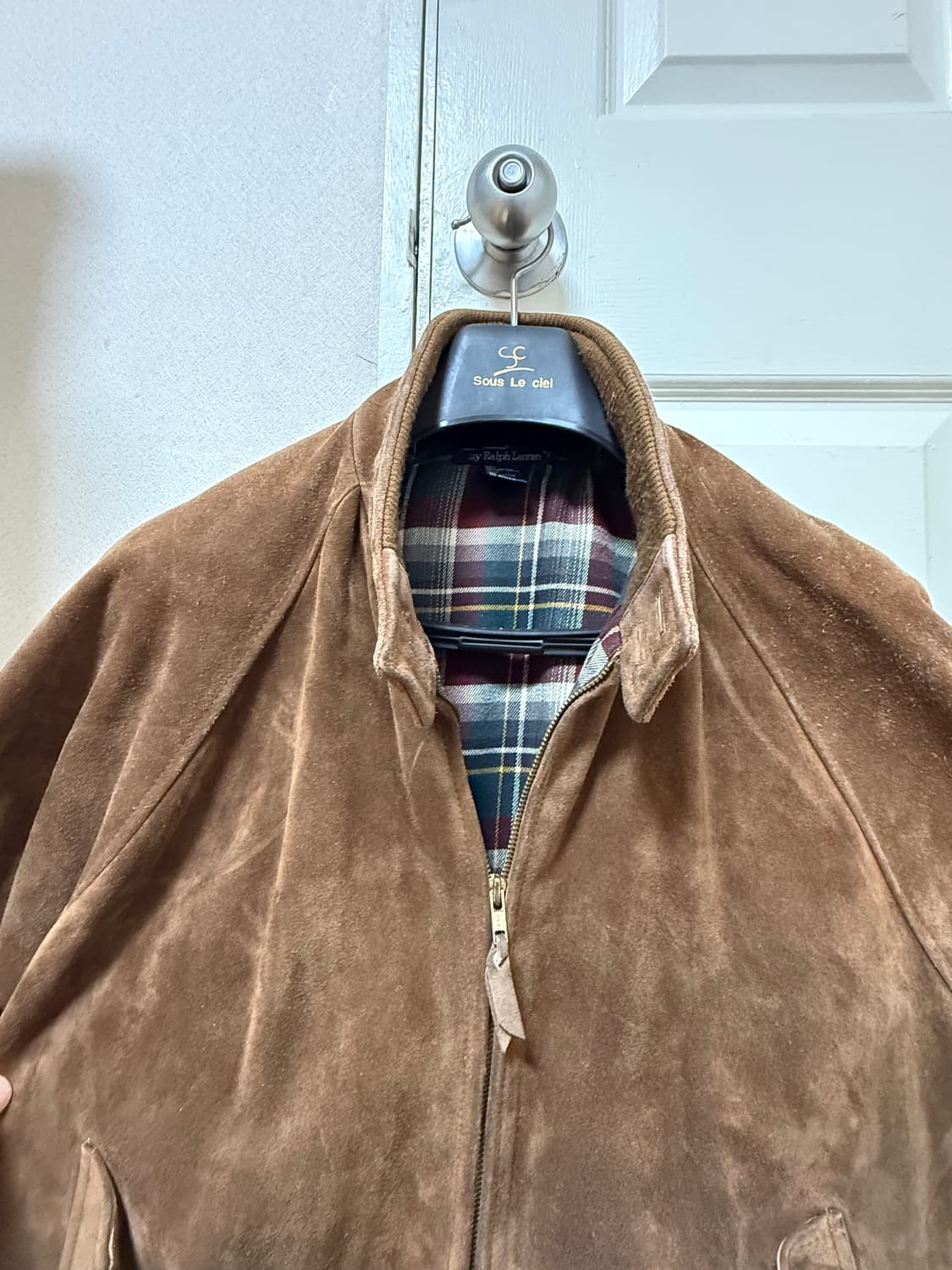 90s 폴로 스웨이드 자켓XL 카멜브라운 상품이미지3