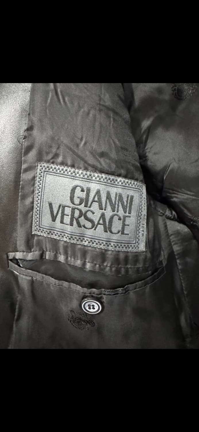 Versace 가죽 자켓 M 정품 상품이미지5