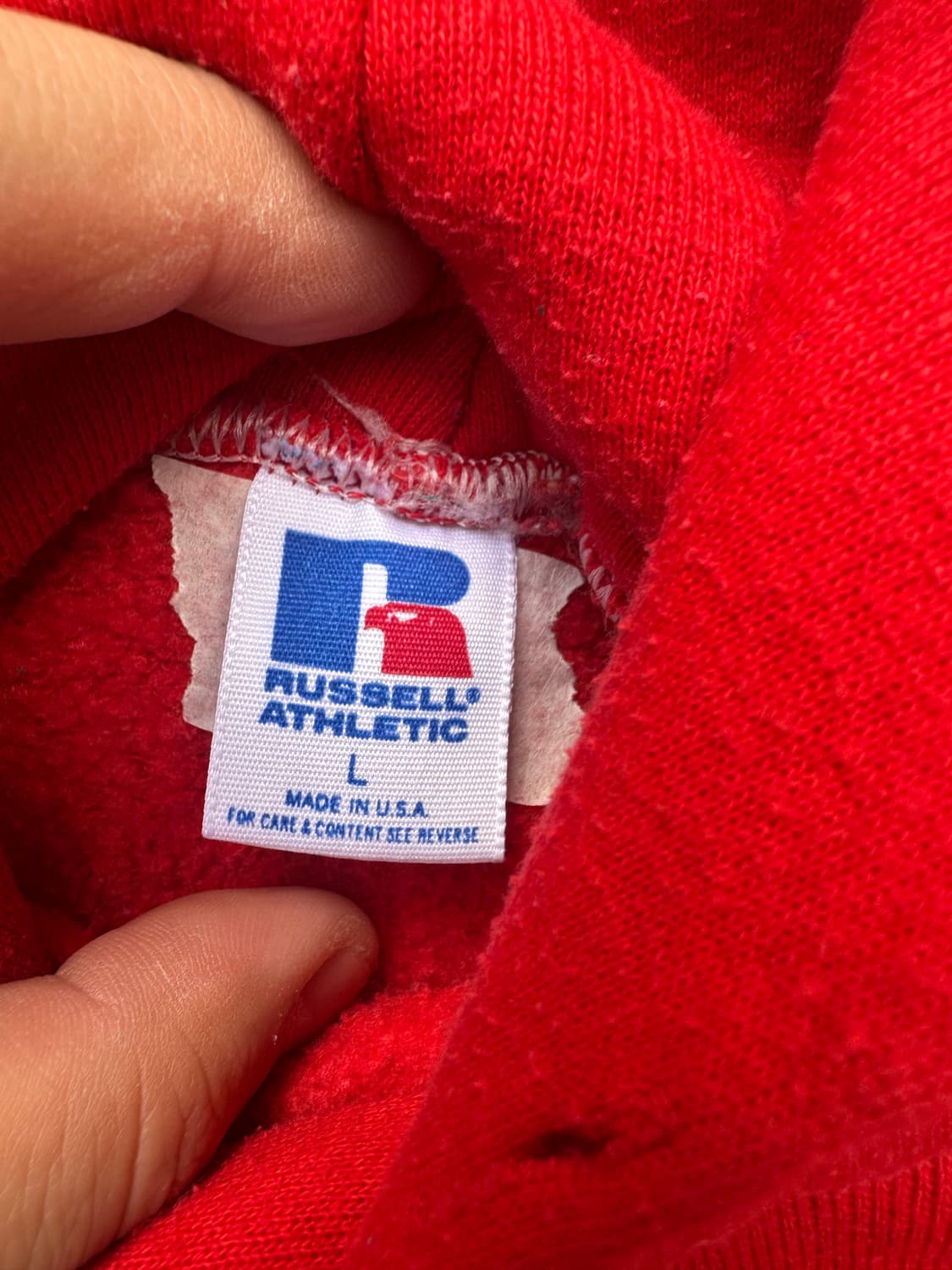 빈티지 80s 러셀 후드 티셔츠 상품이미지4