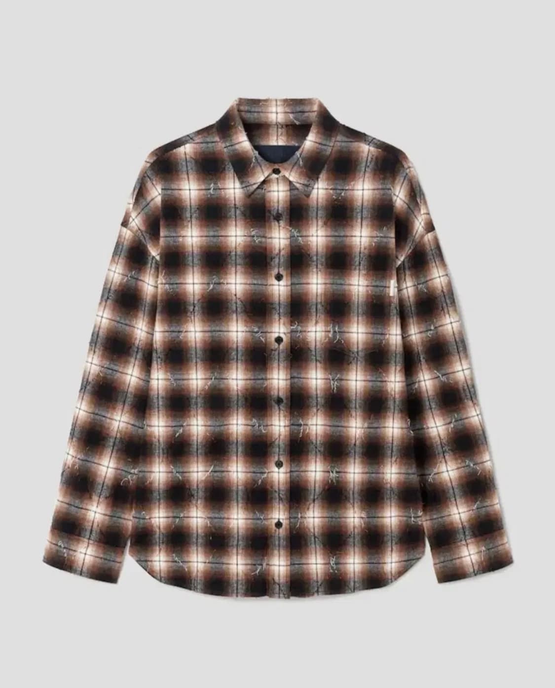 준지 아가일 브라운 셔츠 상품이미지1