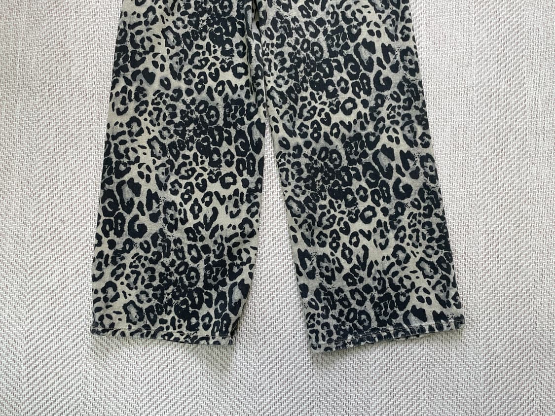 빈티지 레오파드 와이드 코튼 팬츠  J04009 상품이미지5