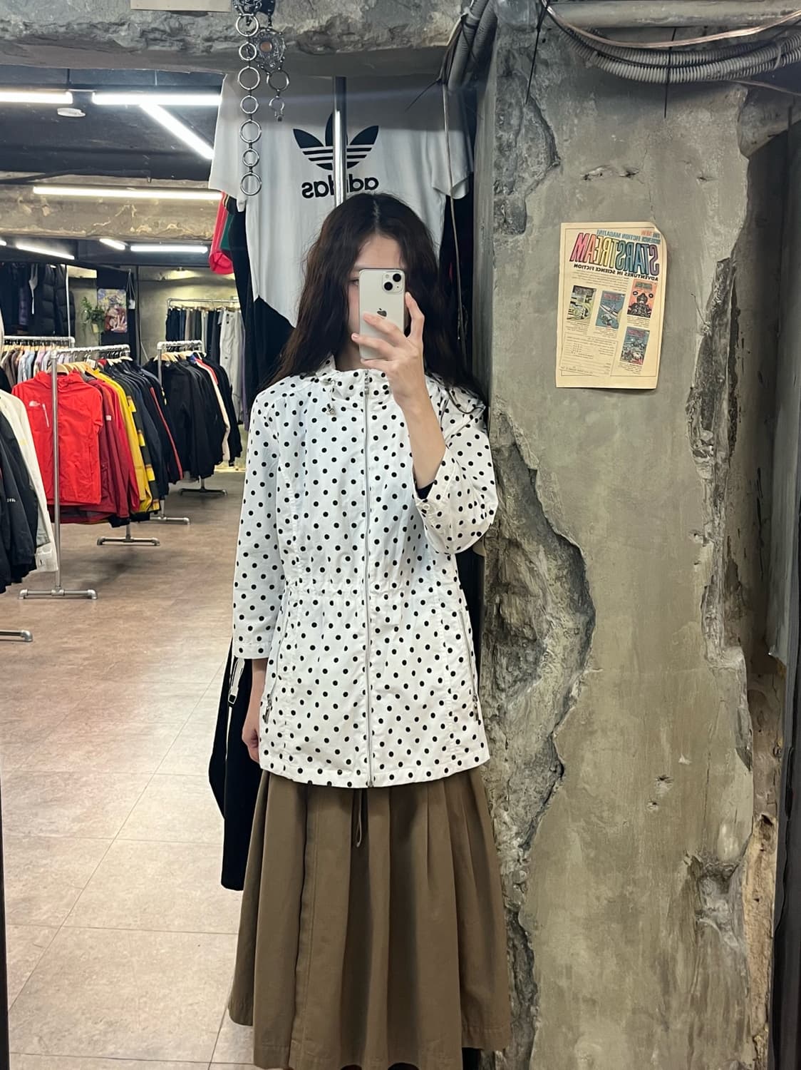 도트 스프링 자켓 화이트 100 #csz2090 상품이미지2