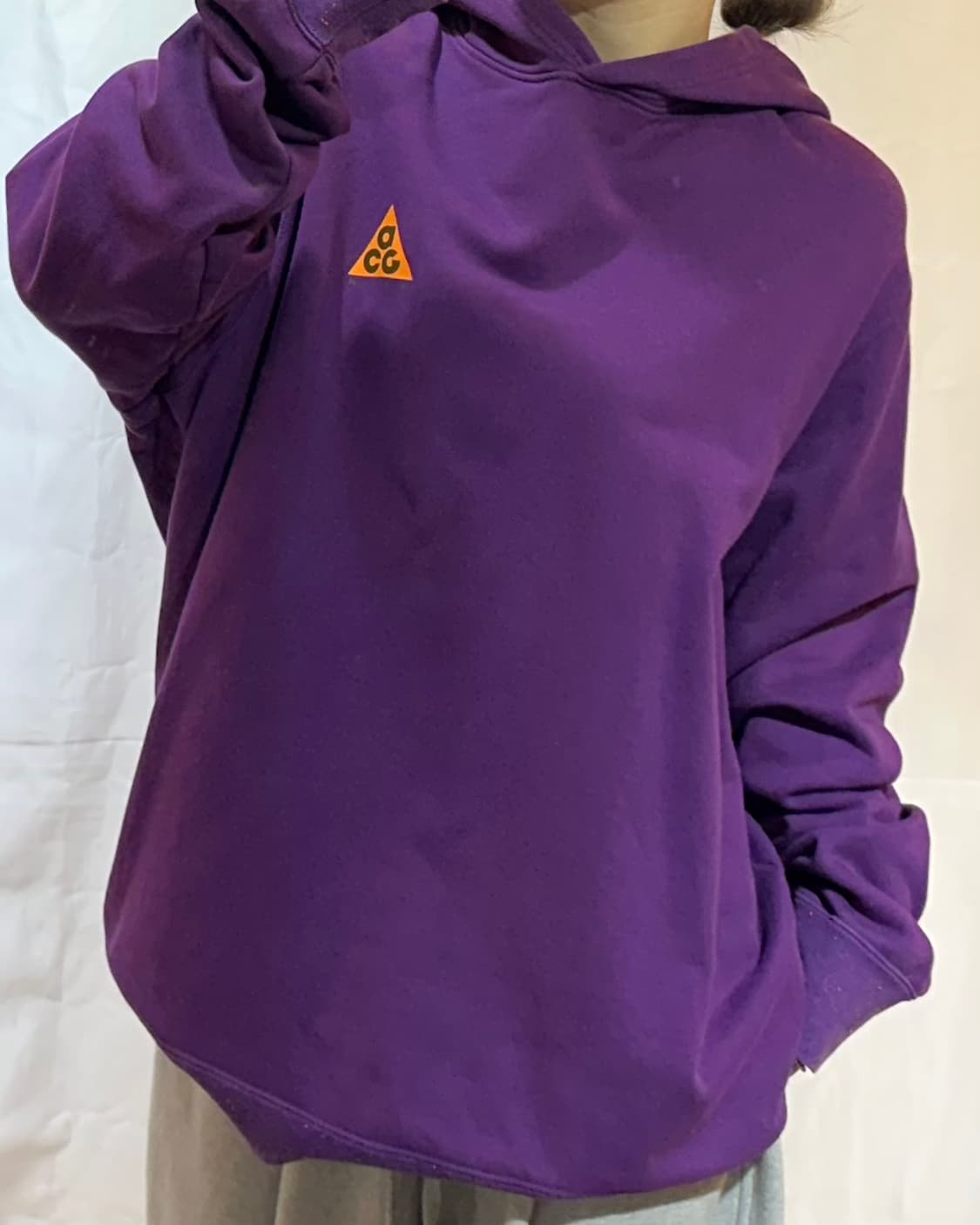 나이키 acg 로고 퍼플 후드티 상품이미지1