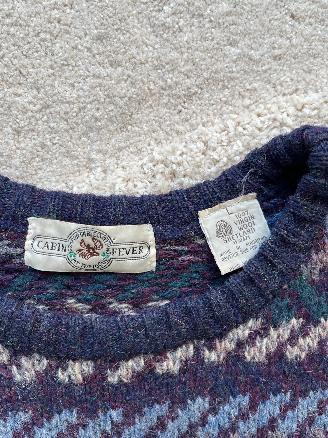 케빈피버 100% 버진 셔틀랜드 헤비울 니트 (103-105) 상품이미지3